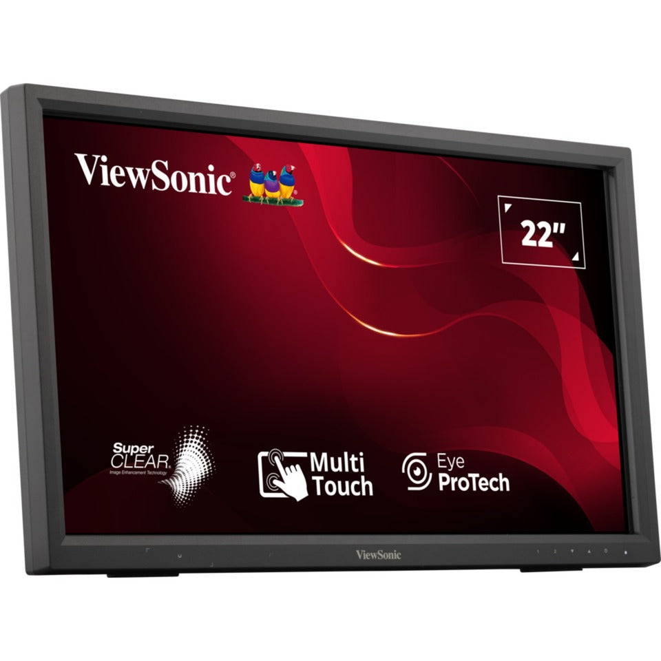 ViewSonic ir touch monitor td2223-2 22 (zwart, hdmi, vga, dvi, usb-a, usb-b)