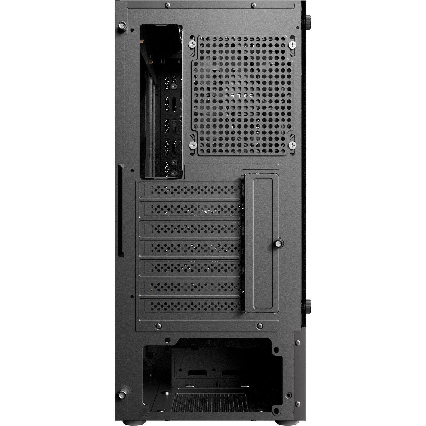 Antec ax26 rgb elite midi tower behuizing (zwart | 3x usb-a | tempered glass)