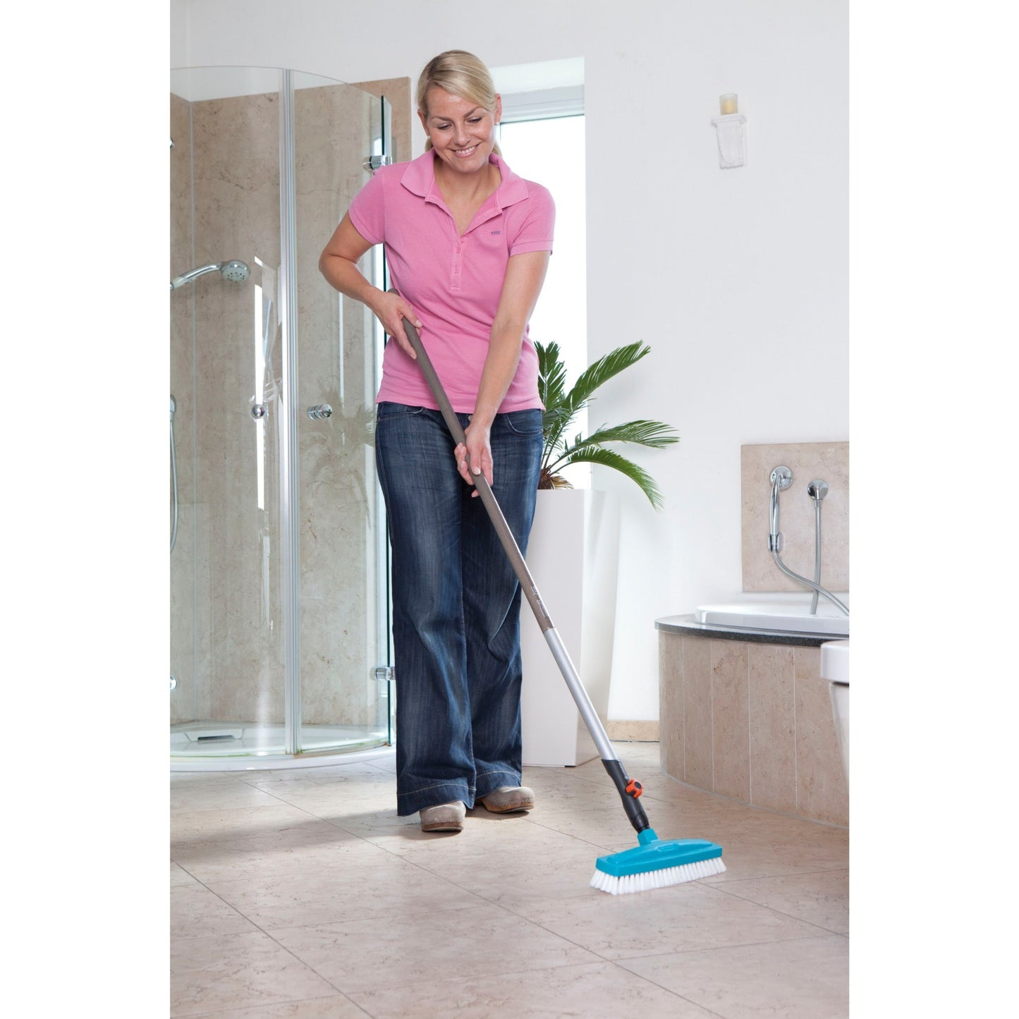 GARDENA combisystem schrobber (turquoise wit, 3639-20)