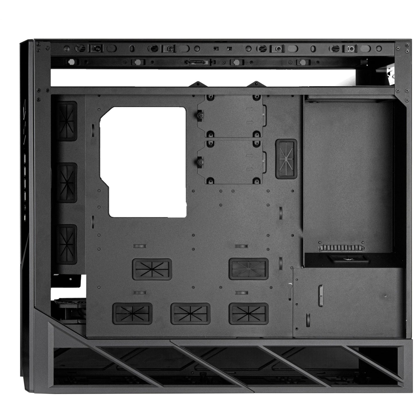 SilverStone alta f2 big tower behuizing (zwart | 4x usb-a | 1x usb-c | tempered glass)