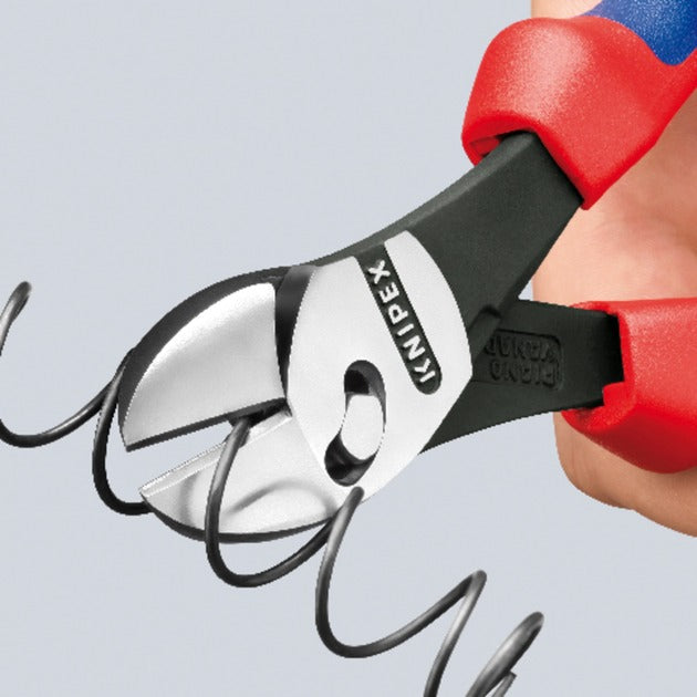 KNIPEX twinforce zijsnijtang 7372180 kniptang (rood blauw)