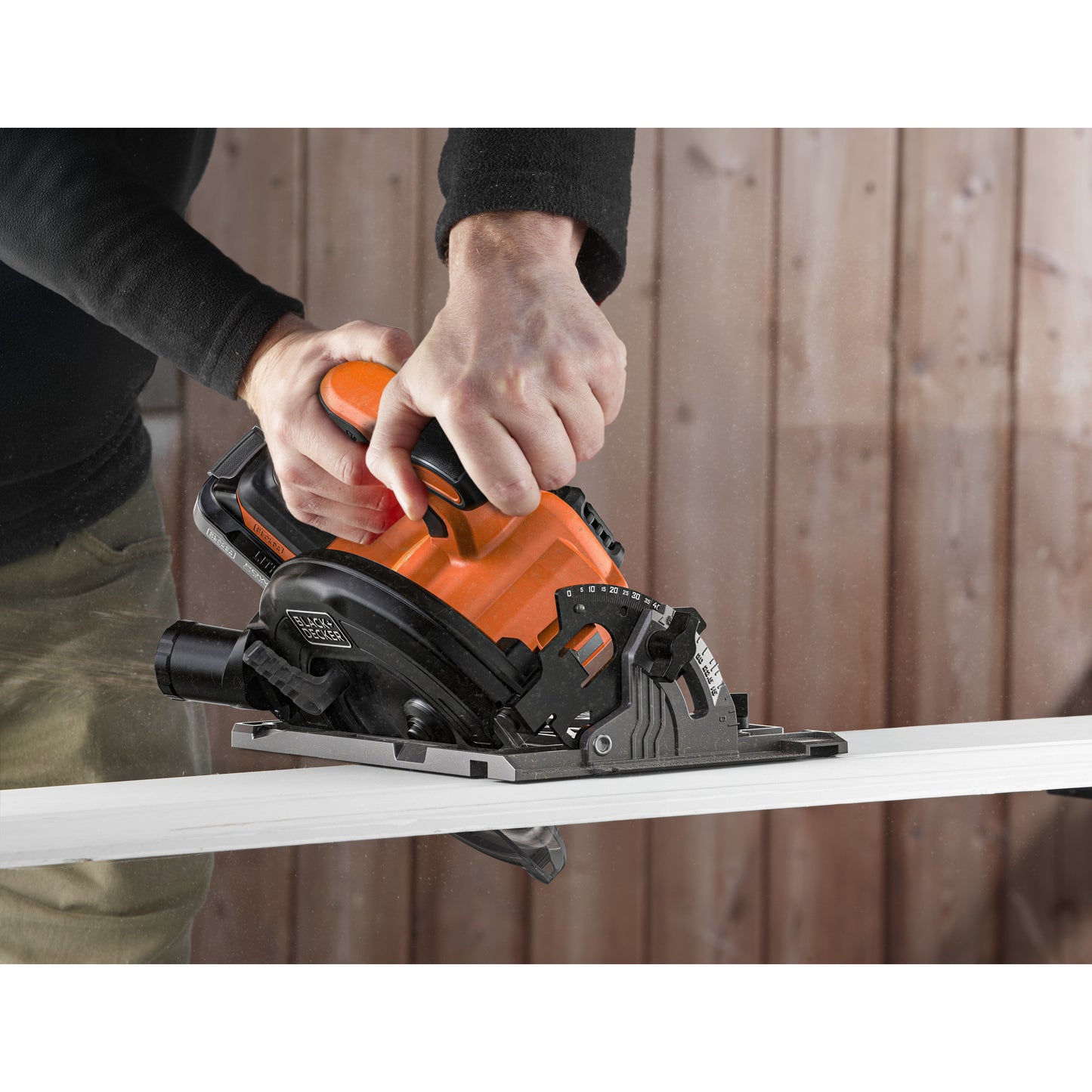 BLACK+DECKER 18v brushless cirkelzaag 165mm handcirkelzaag (zwart oranje, accu en oplader niet inbegrepen)