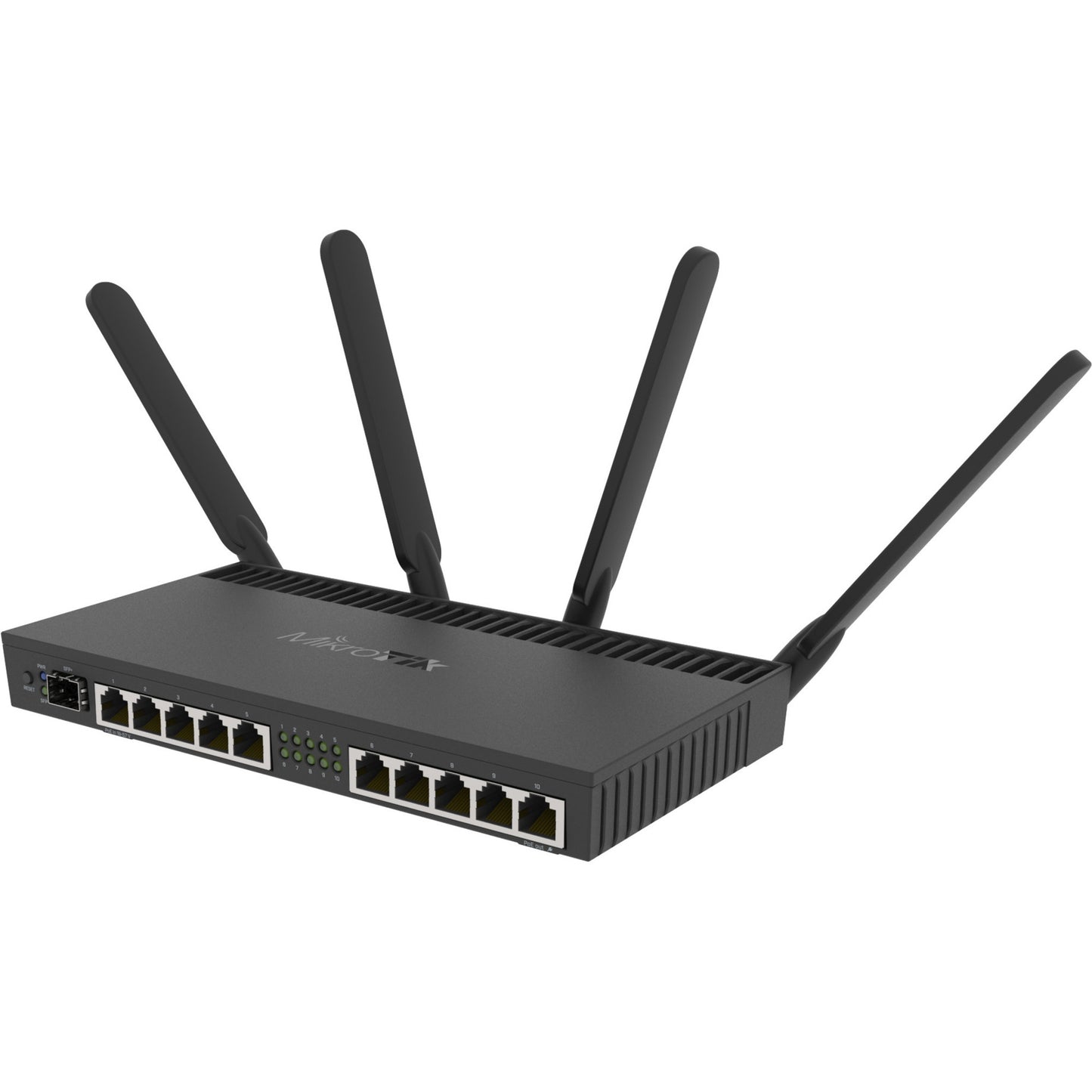 MikroTik rb4011igs+5hacq2hnd-in router (zwart, annapurna alpine al21400 cpu, sfp+, wi-fi 5)