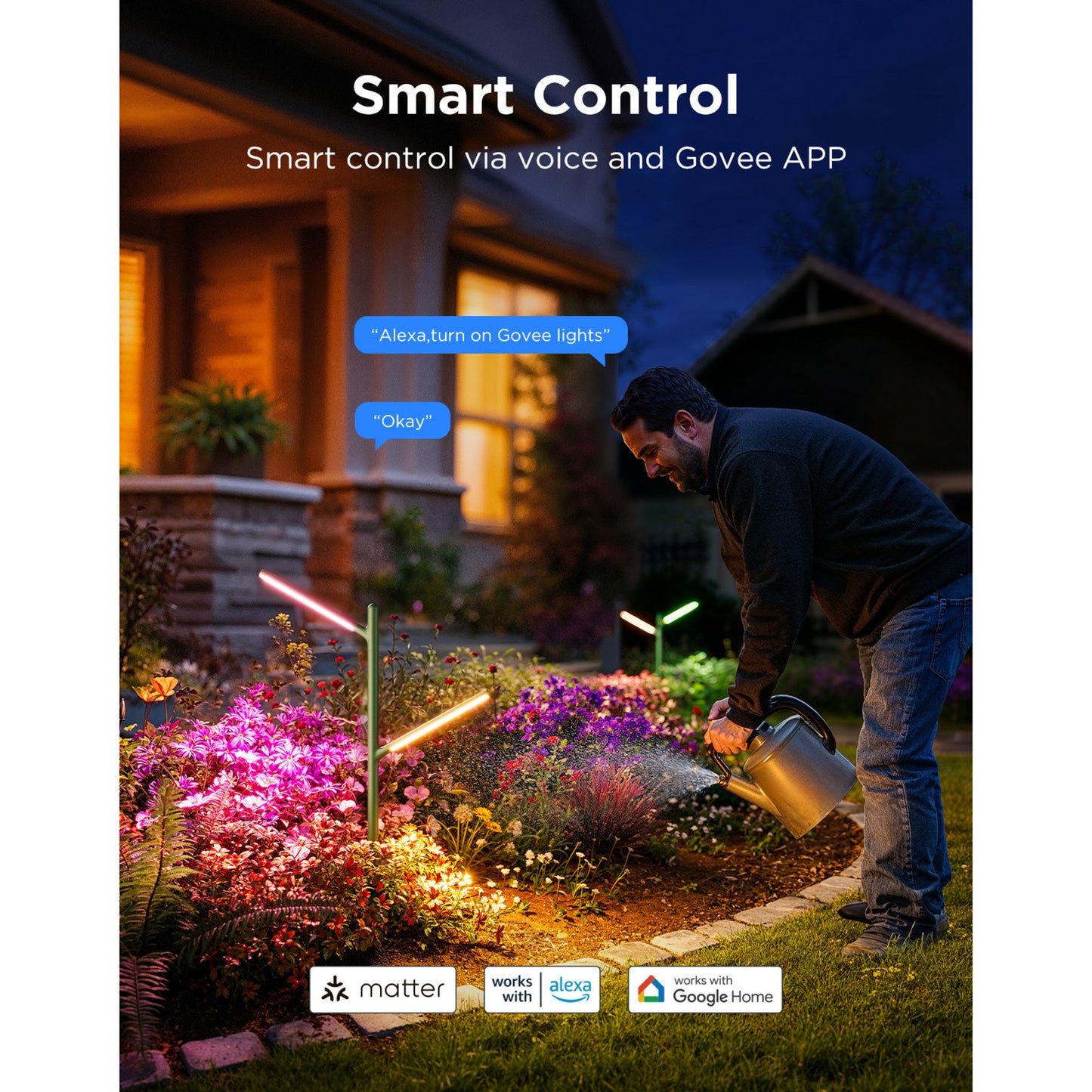 Govee outdoor garden lights - 2-pack sfeerverlichting (2,4ghz-wifi + bluetooth)