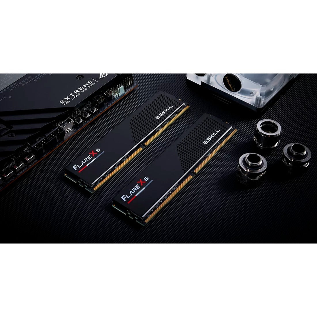 G.Skill flare x5 32 gb ddr5-6000 (2x 16 gb) werkgeheugen (zwart, f5-6000j3038f16gx2-fx5, expo)