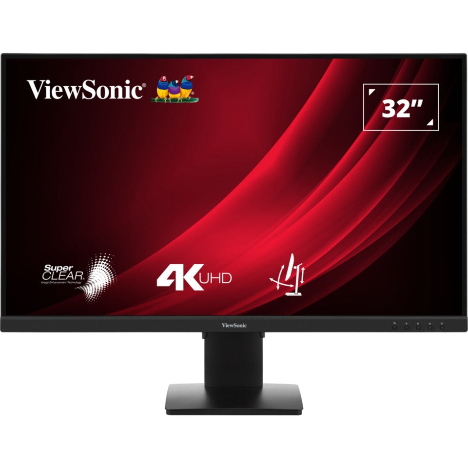 ViewSonic vg3208-4k 32 monitor (zwart (mat), 2x hdmi | 1x displayport | hdr10)
