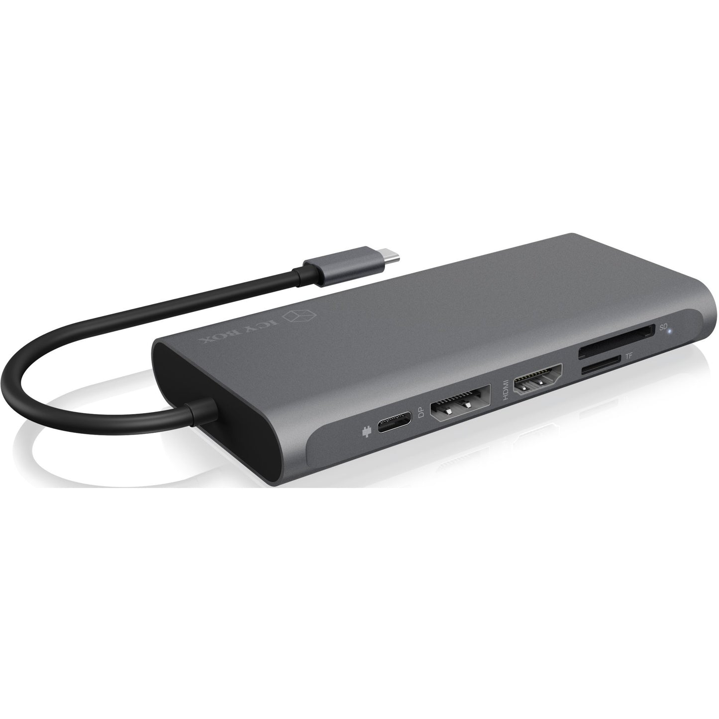 ICY BOX ib-dk4050-cpd dockingstation (antraciet)