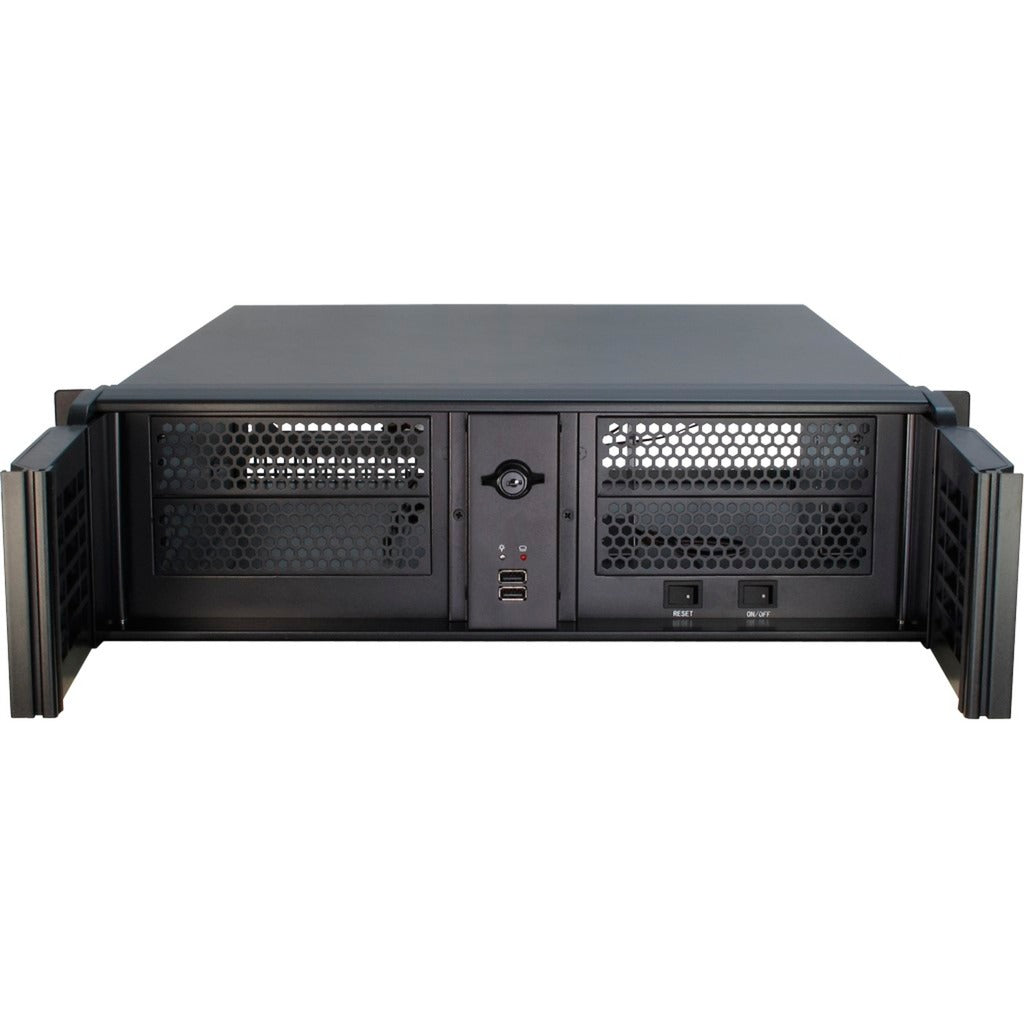 Inter-Tech 3u-3098-s rack behuizing (zwart | 2x usb-a)