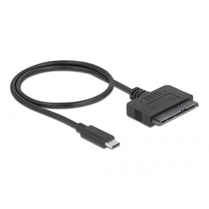 DeLOCK usb type-c converter to 22 pin sata 6 gb s (zwart)