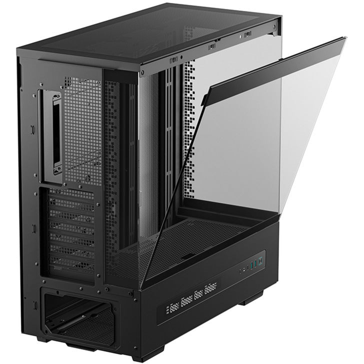 DeepCool ch690 digital midi tower behuizing (zwart | 2x usb-a | 1x usb-c | tempered glass)