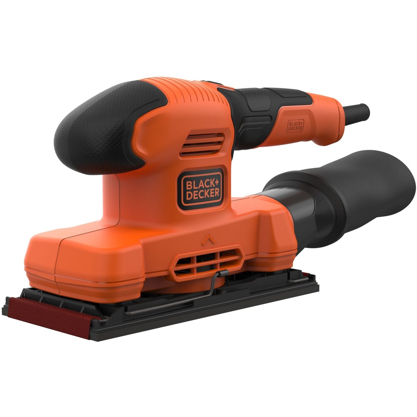 BLACK+DECKER 150w 1 3 vel vlakschuurmachine bew220-qs (oranje zwart)