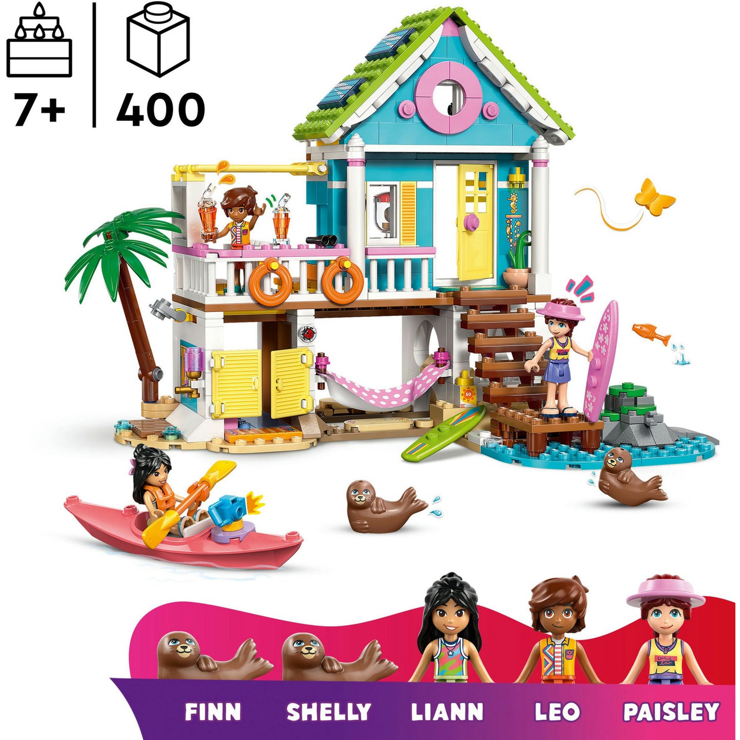 LEGO friends 42699 strandhuis met zeehonden