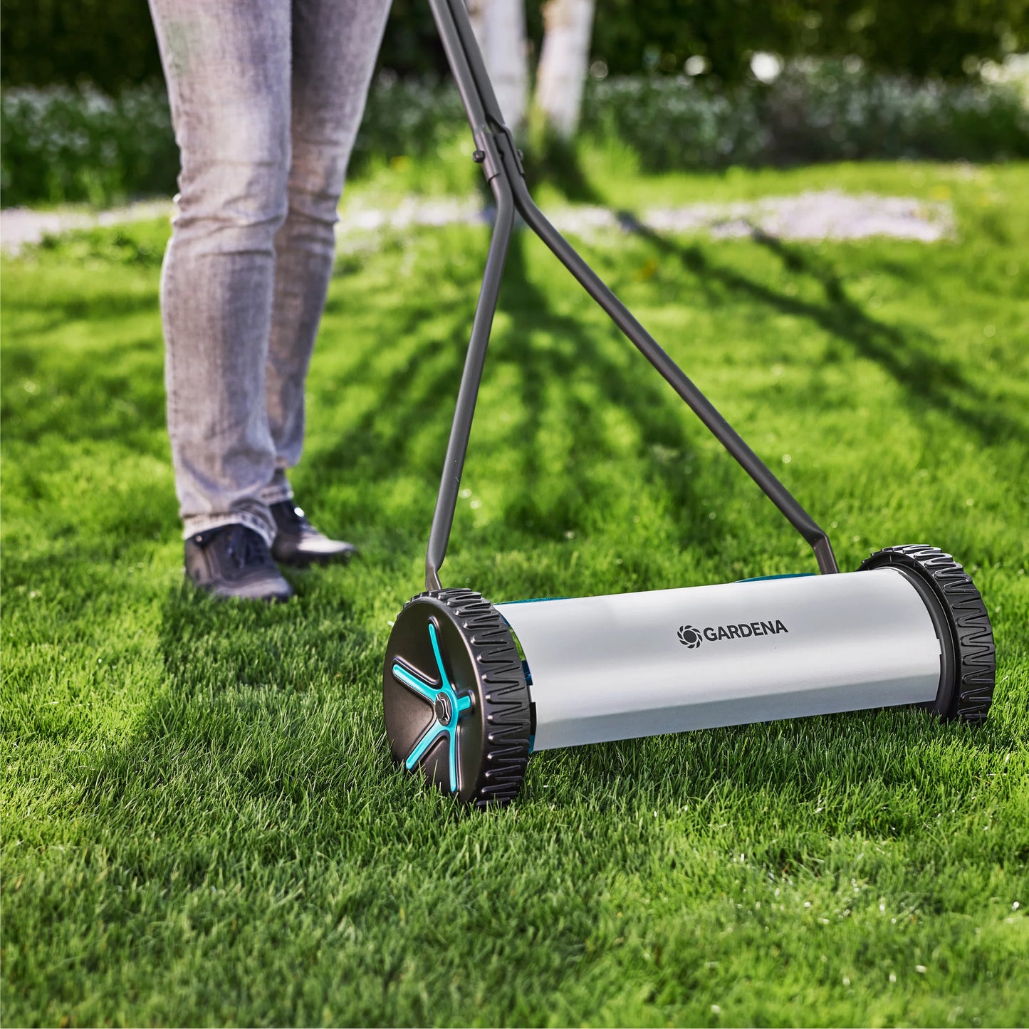 GARDENA kooimesmaaier comfort 400 kooimaaier (grijs turquoise, 11760-20)