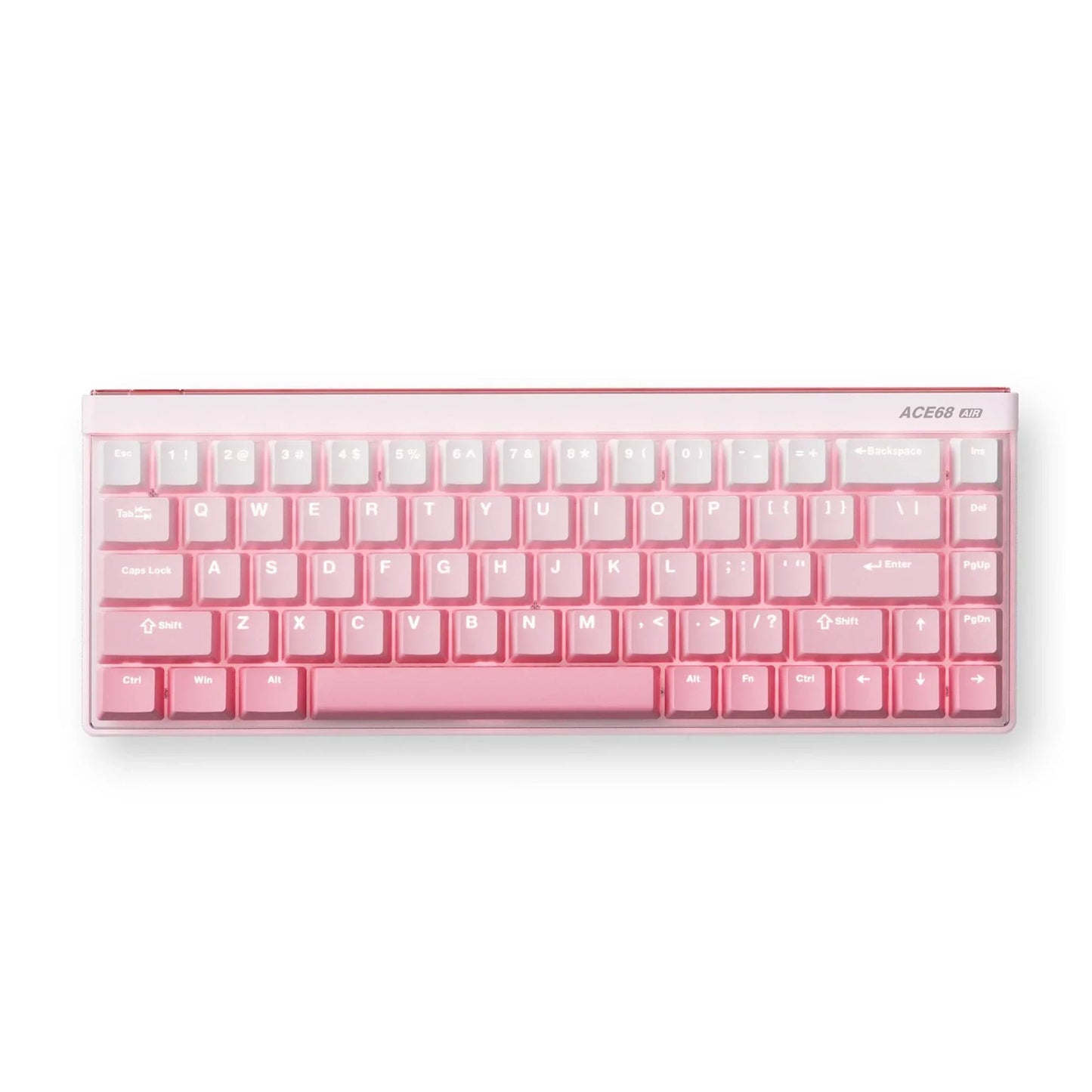 MCHOSE Ace 68 Air Hall Effect Magnetic Switch Gaming Keyboard (Wit, US lay-out (QWERTY), Kailh Magnetic God, 65%, RGB, Hot swap, PBT Keycaps, USB-C, Hall Effect Sensor)