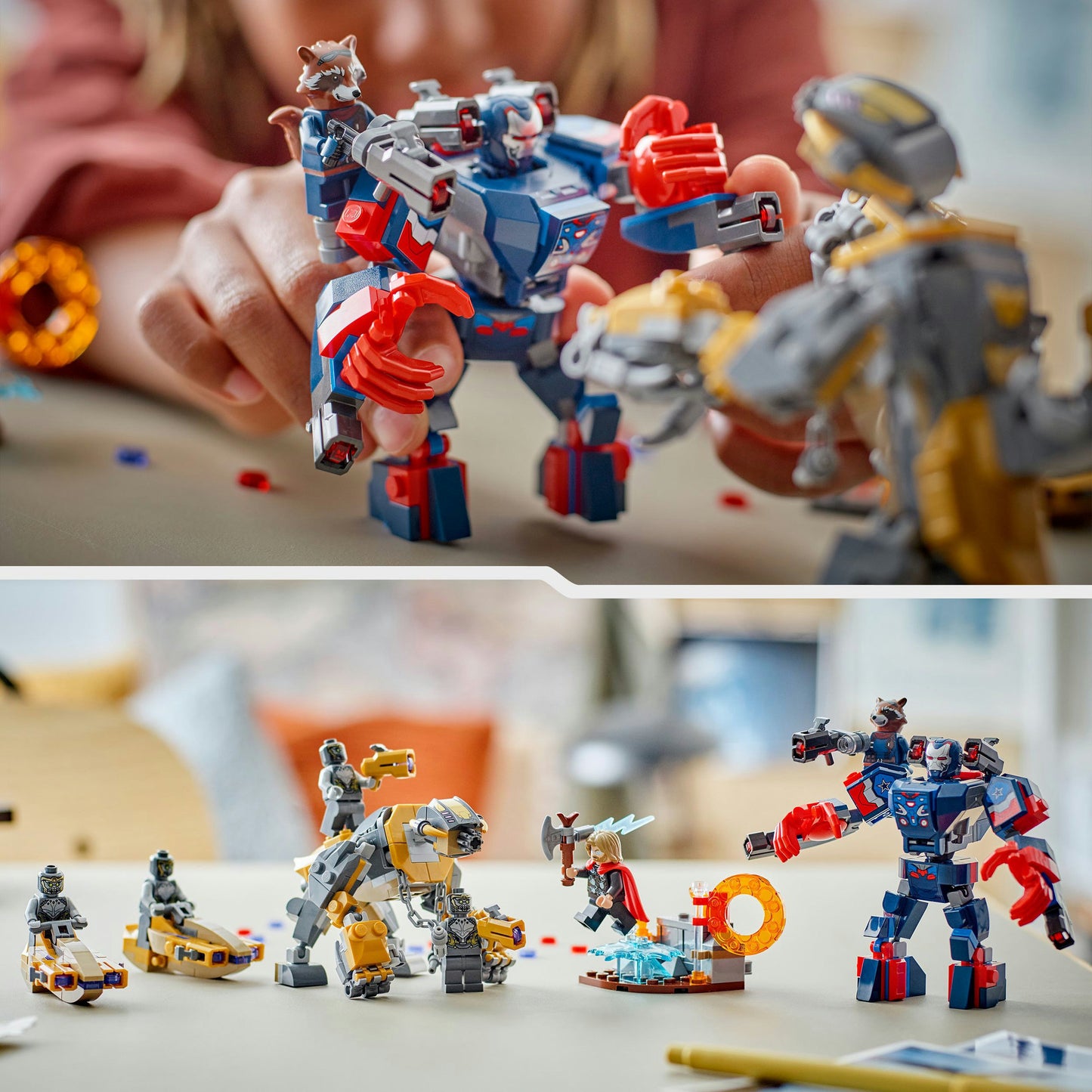 LEGO super heroes marvel 76322 avengers endgame thor vs. chitauri