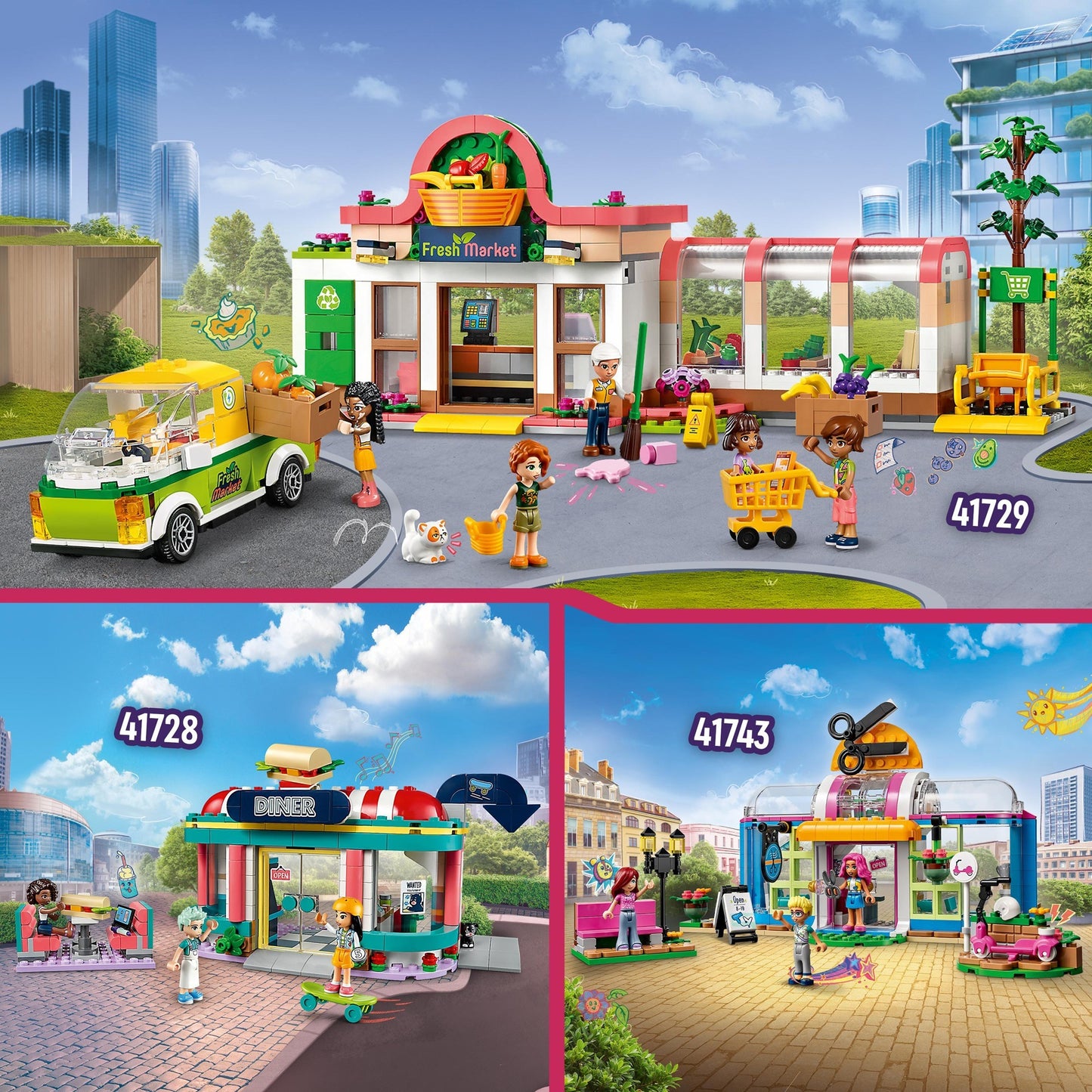 LEGO friends - heartlake restaurant in de stad constructiespeelgoed (41728)