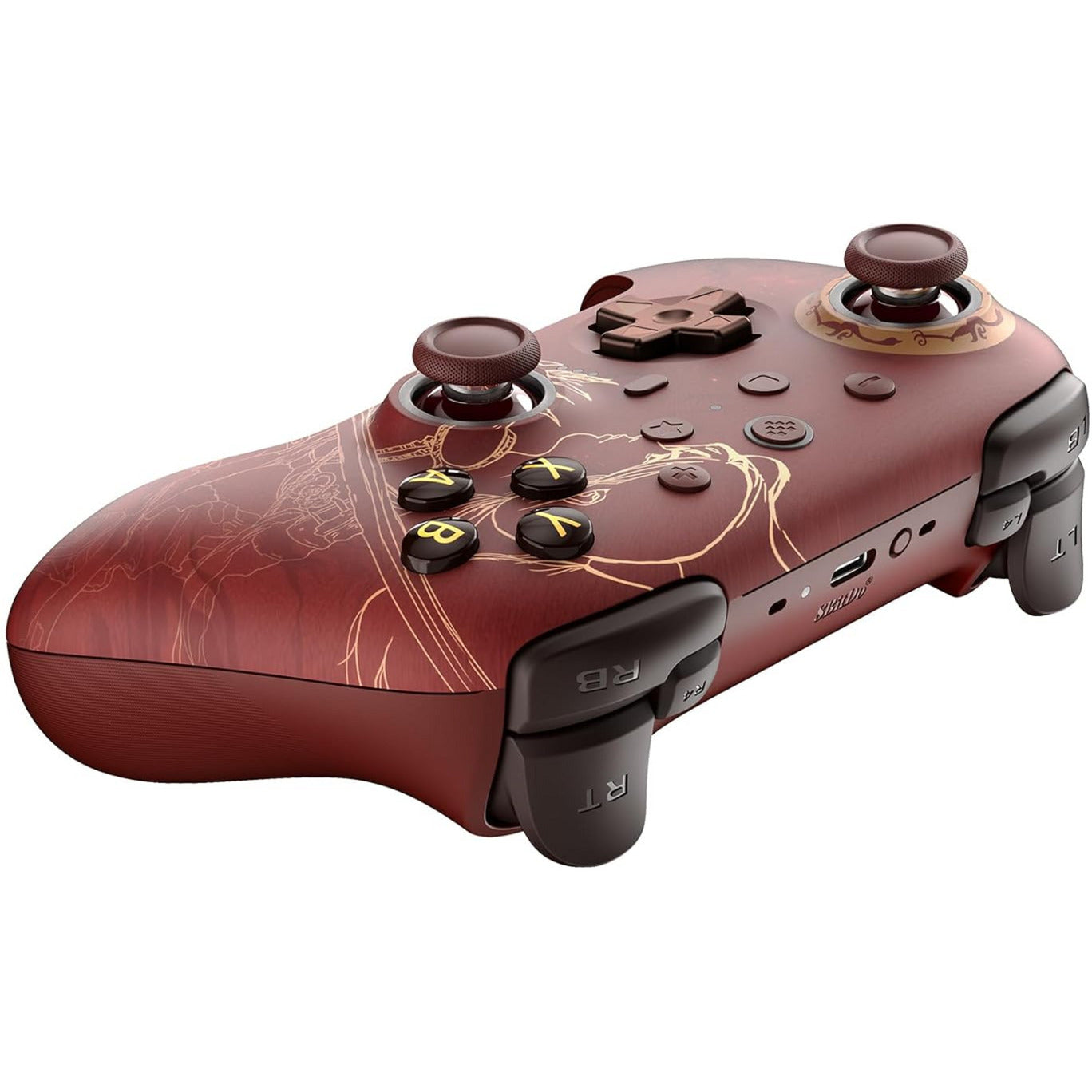 8BitDo ultimate 2 wireless controller - wuchang: fallen feathers (donkerrood, 2.4 ghz bluetooth, usb, pc)