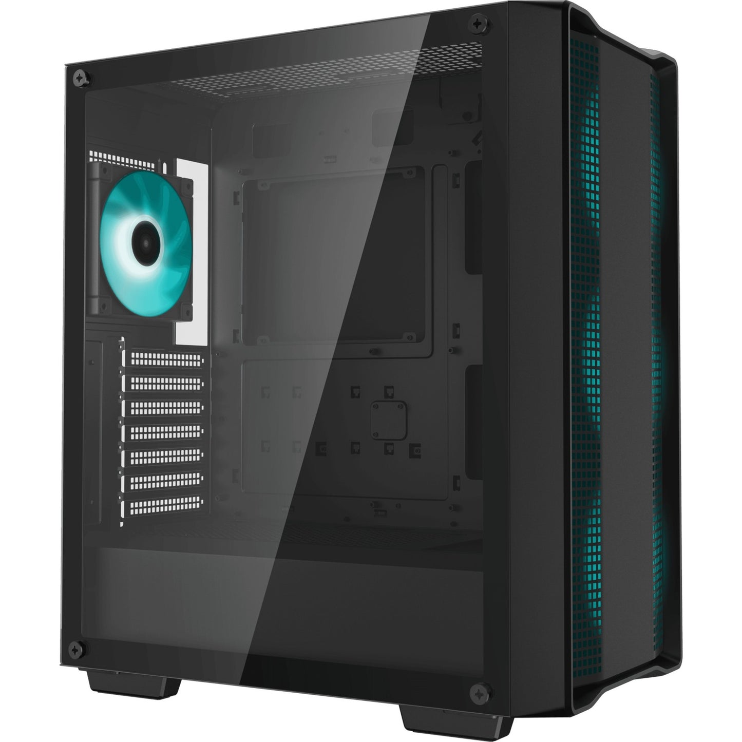 DeepCool cc560 v2 midi tower behuizing (zwart | 2x usb-a | tempered glass)