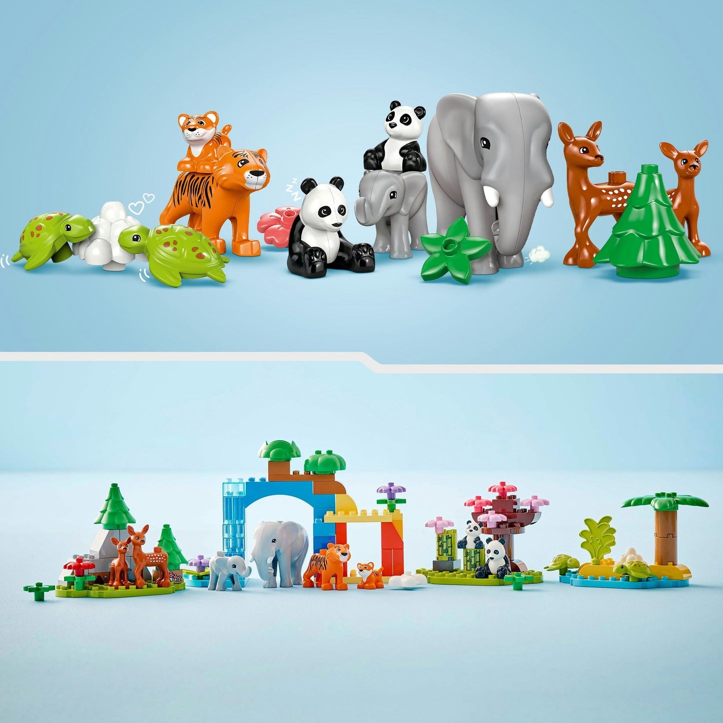 LEGO duplo town 10446 3-in-1 families van wilde dieren