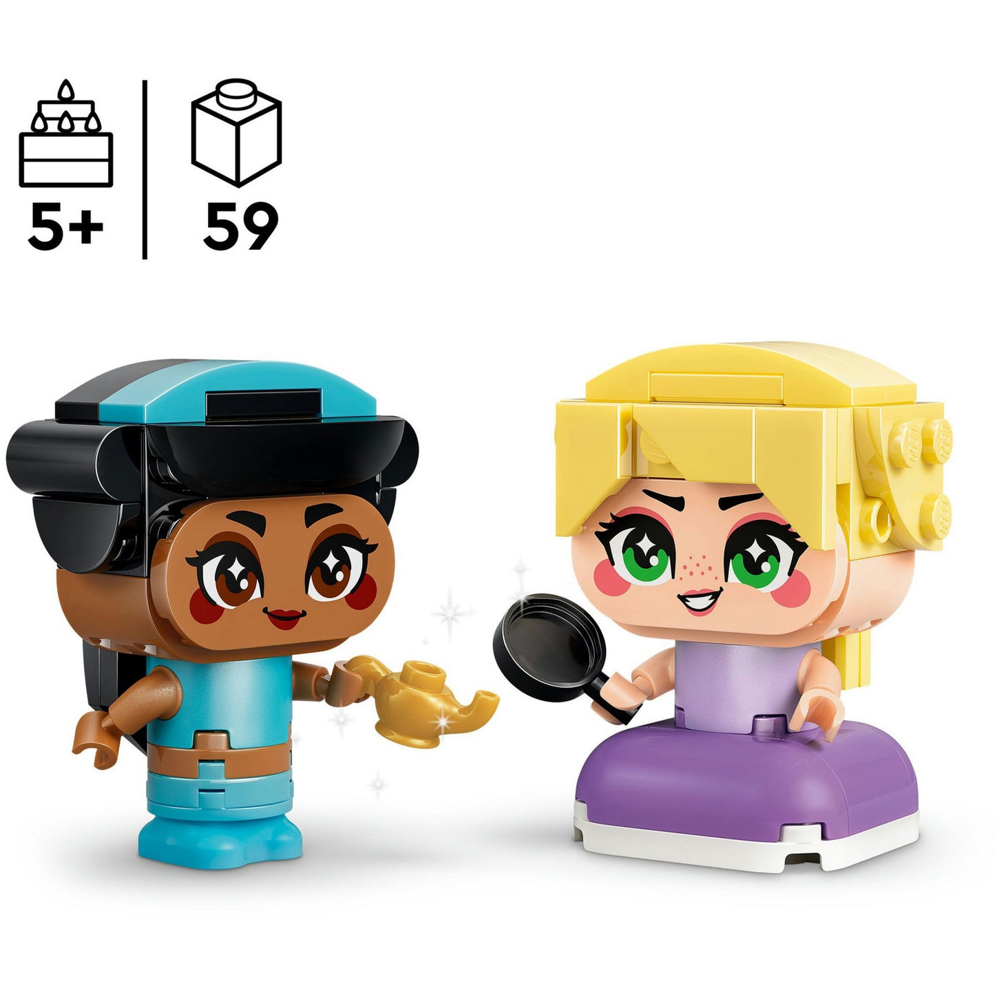 LEGO disney princess 43303 mini jasmine en rapunzel