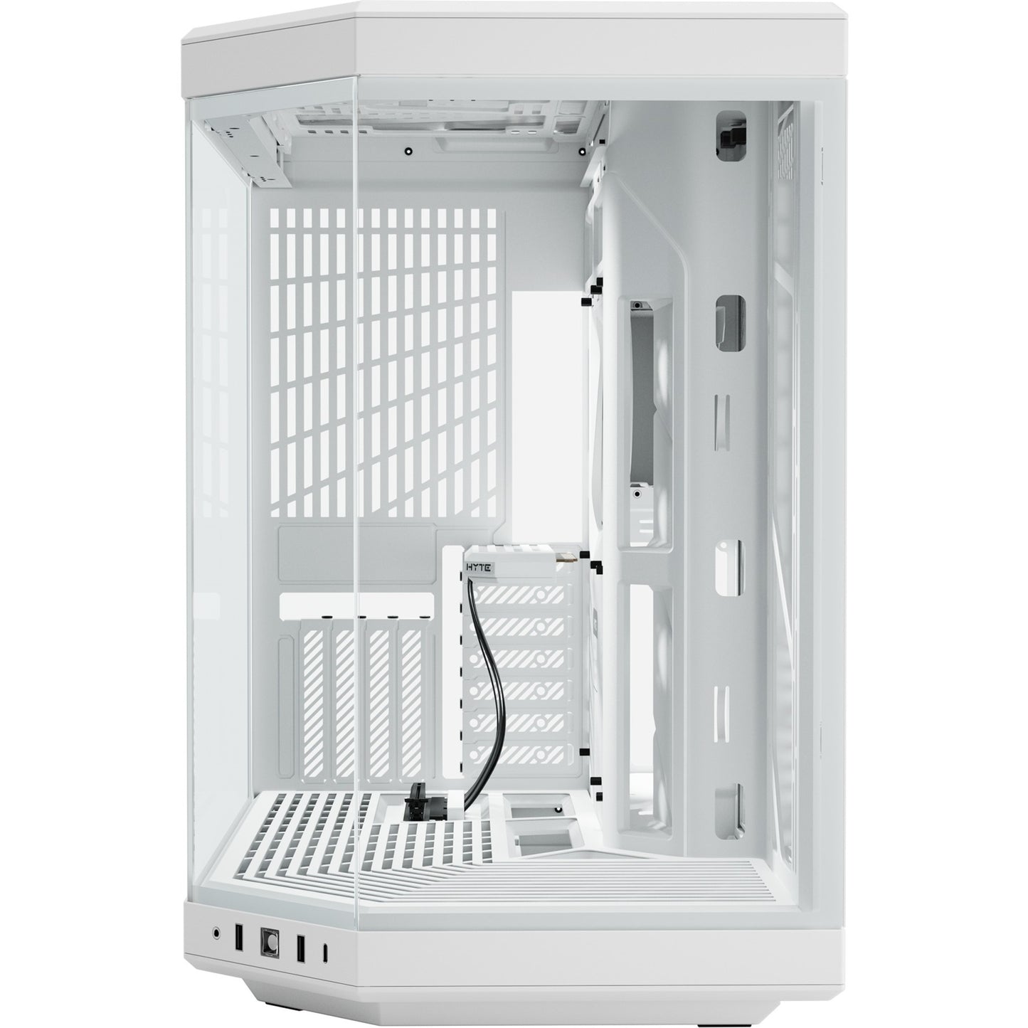 HYTE y70 midi tower behuizing (wit | 2x usb-a | 1x usb-c | tempered glass)