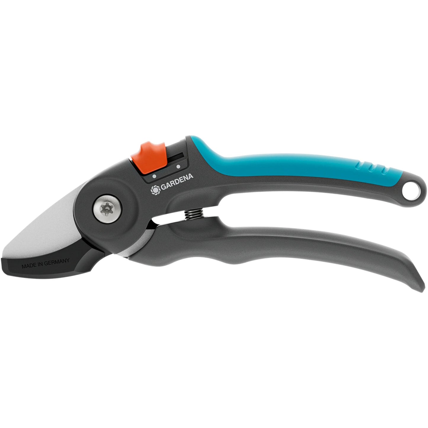 GARDENA snoeischaar premiumcut voor droog hout (grijs turquoise, aambeeldsnede, 20 mm snoeidiameter)