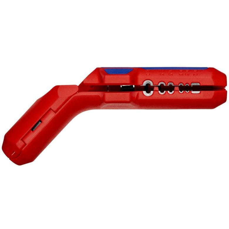 KNIPEX ergostrip universeel ontmantelingsgereedschap 16 95 02 sb kabelstrip- ontmantelingsgereedschap (rood blauw, links-handig)