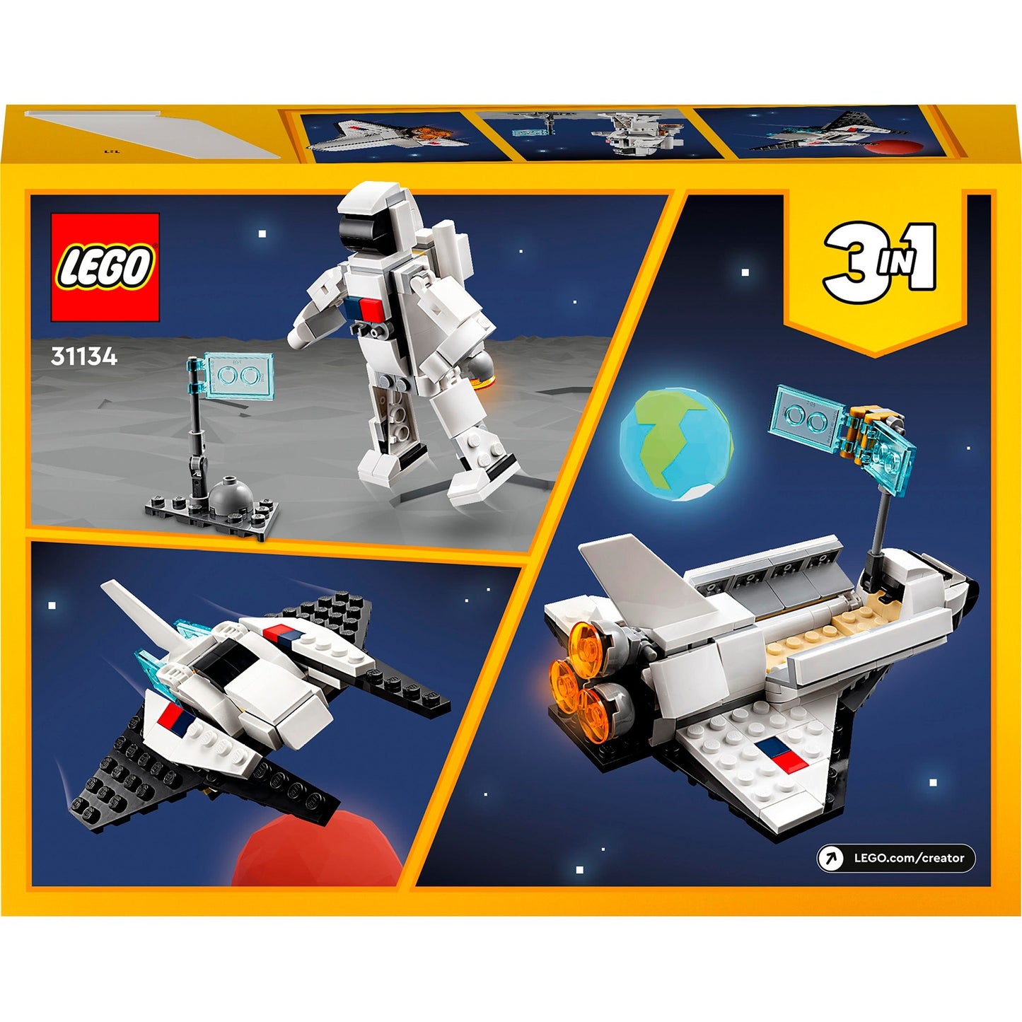 LEGO creator 31134 3in1 space shuttle