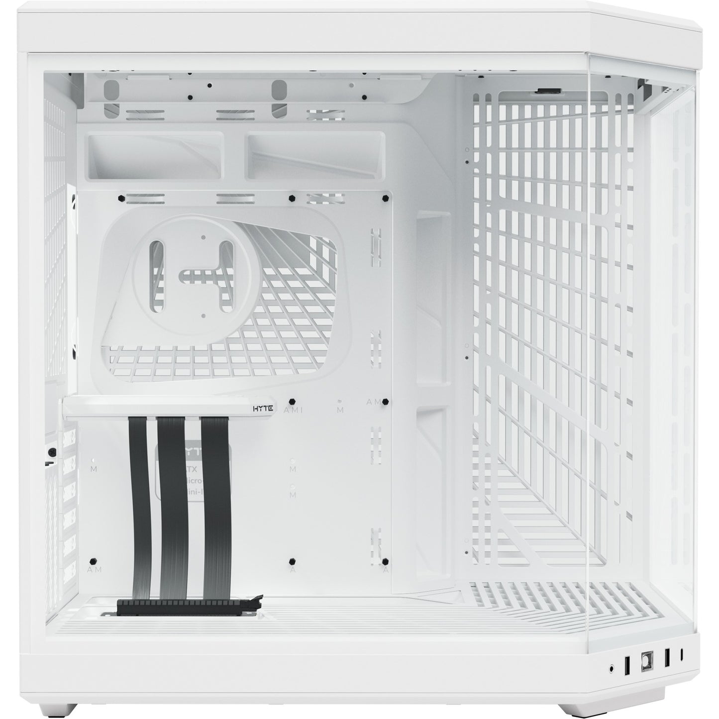 HYTE y70 midi tower behuizing (wit | 2x usb-a | 1x usb-c | tempered glass)