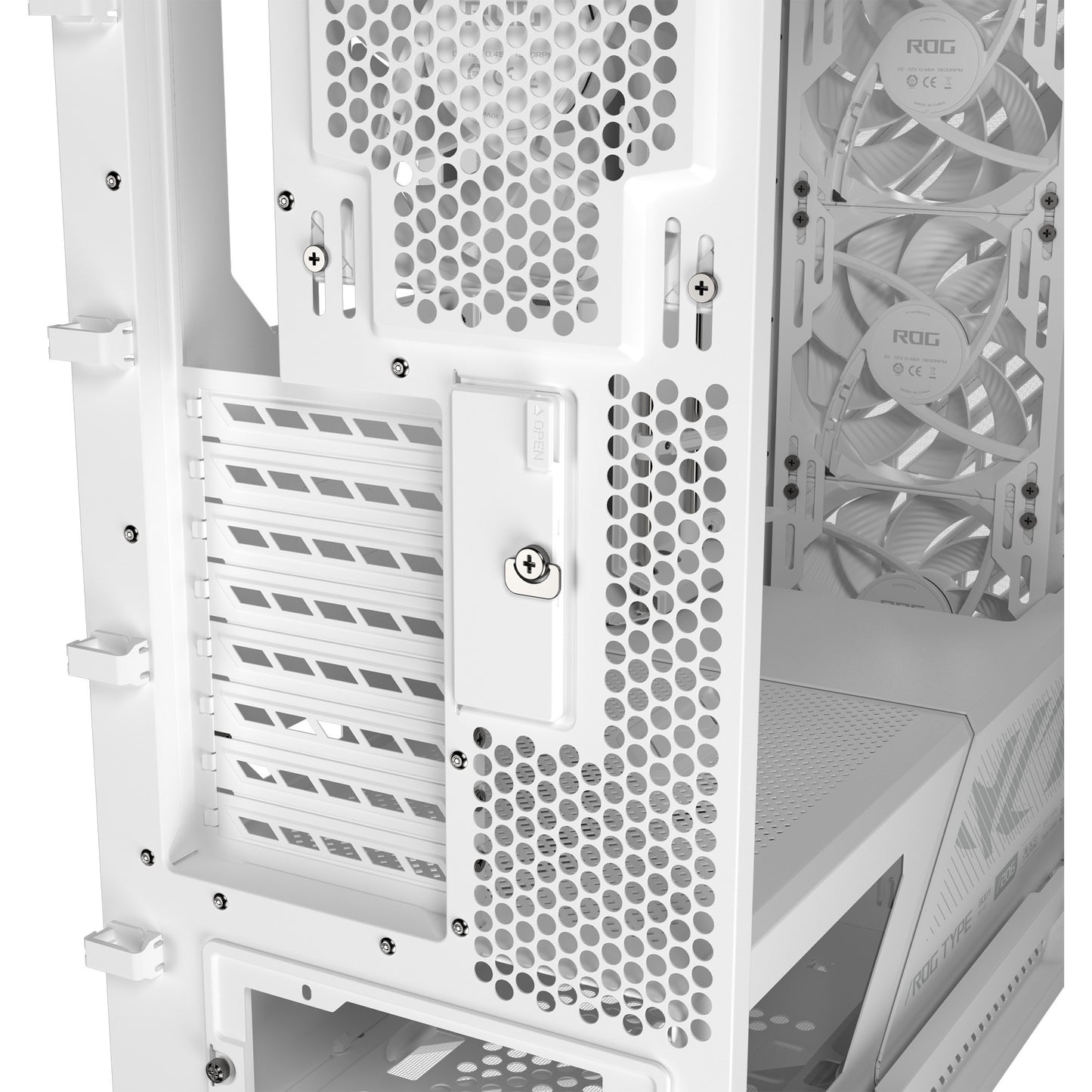ASUS rog strix helios ii gx601s midi tower behuizing (wit | 4x usb-a | 2x usb-c | rgb | tempered glass)
