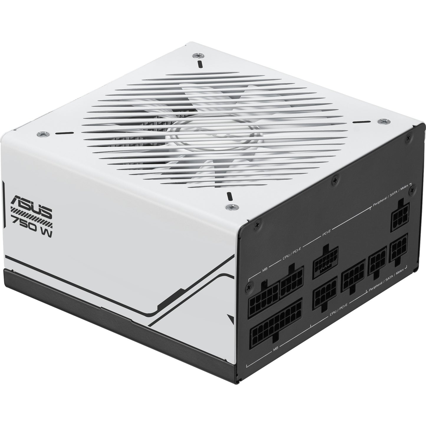 ASUS prime gold modulaire 750 watt voeding (wit, 1x 12v-2x6, 3x pcie)