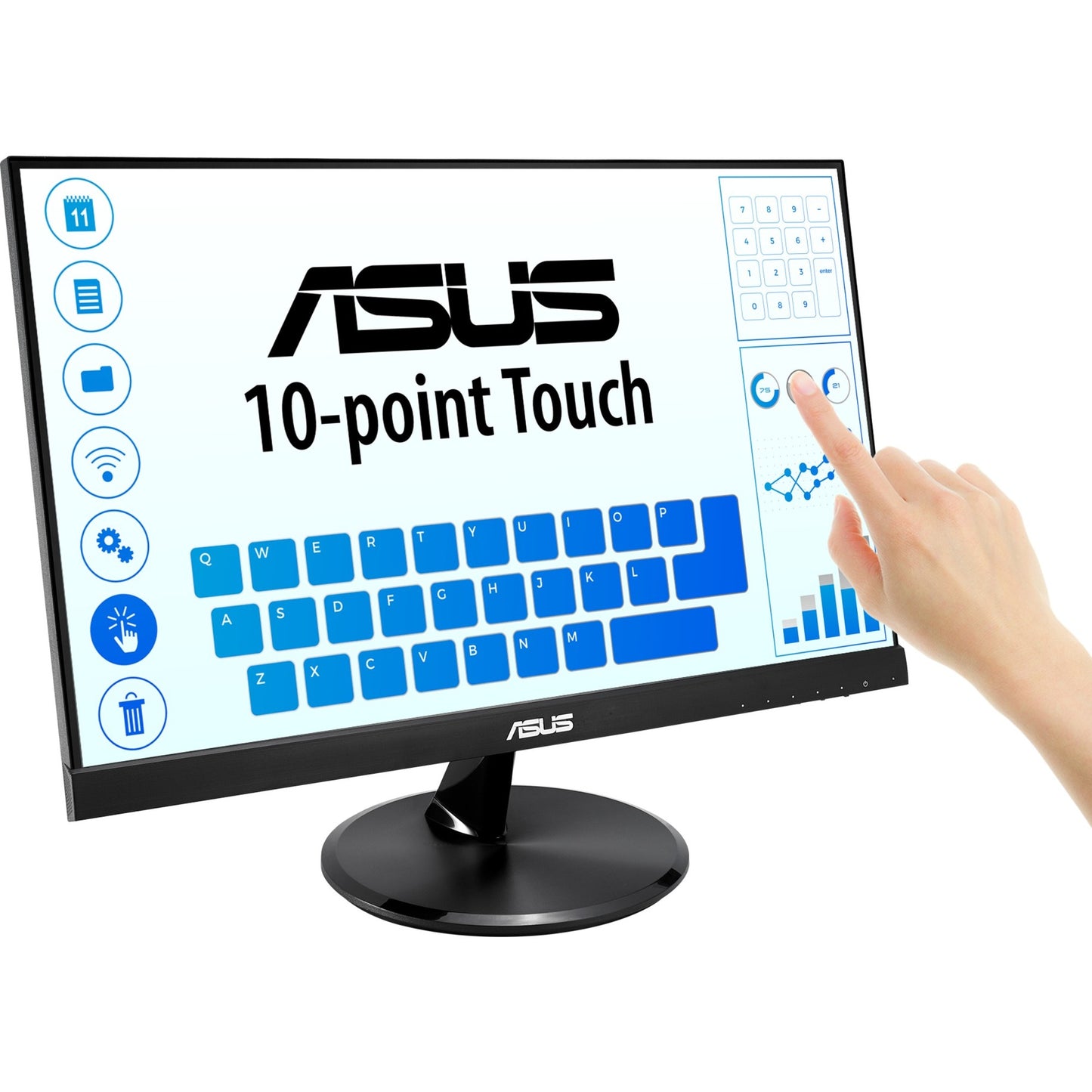 ASUS vt229h touch monitor 21.5 (zwart, vga, hdmi)
