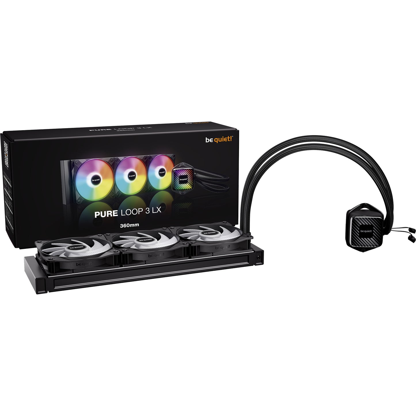 Be Quiet! pure loop 3 lx 360 waterkoeling (zwart, pwm)