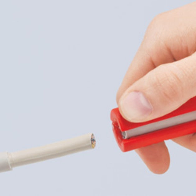 KNIPEX universele kabelstripper 1680125sb kabelstrip- ontmantelingsgereedschap (rood)