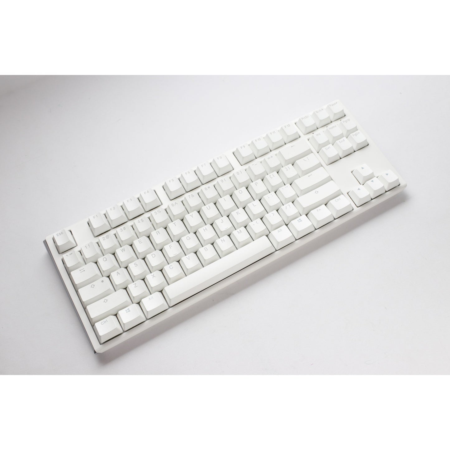 Ducky one 3 classic pure white tkl rgb mechanisch toetsenbord (wit, us lay-out (qwerty), cherry mx red, 80% (tkl), rgb leds, double-shot pbt, hot-swappable, quack mechanics)