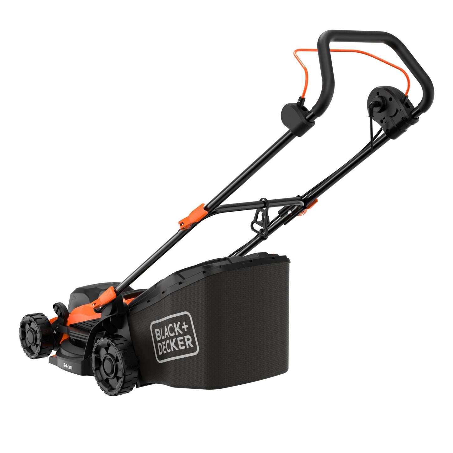 BLACK+DECKER bemwp340 grasmaaier (oranje zwart, 34 cm, 1400w)