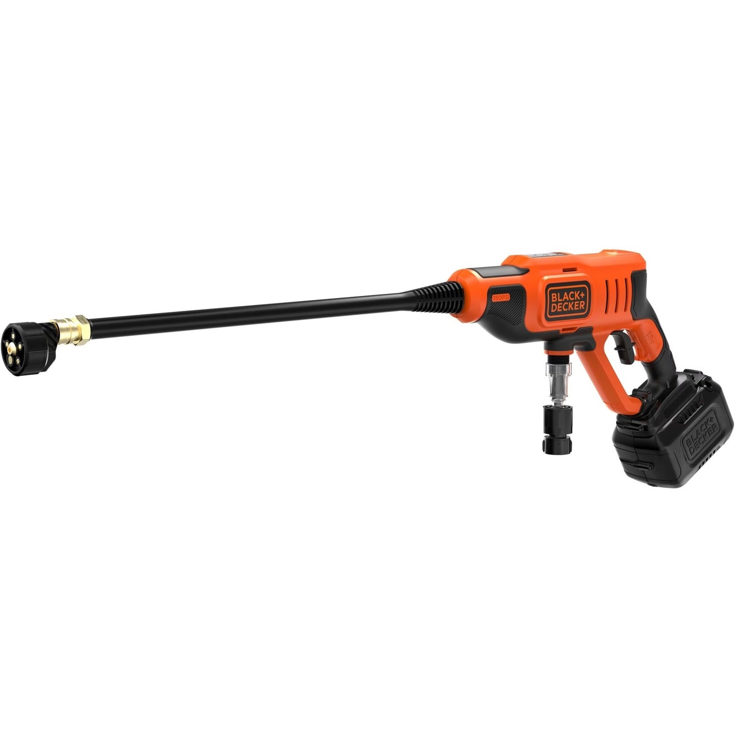 BLACK+DECKER bcpc18b-xj 18v hogedrukreiniger (oranje zwart, accu en oplader niet inbegrepen)