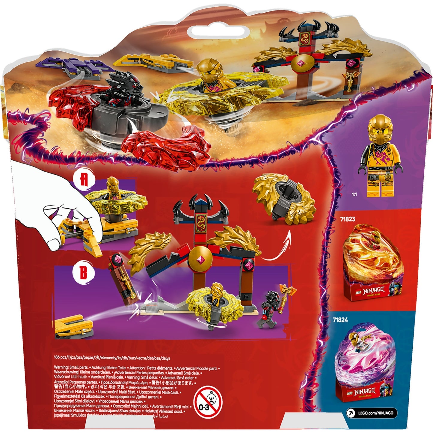 LEGO ninjago 71826 spinjitzu drakenstrijdpakket