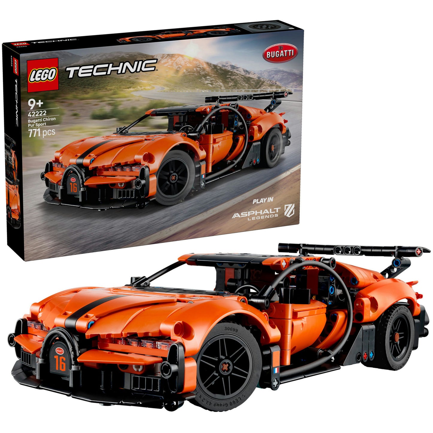 LEGO technic 42222 bugatti chiron pur sport