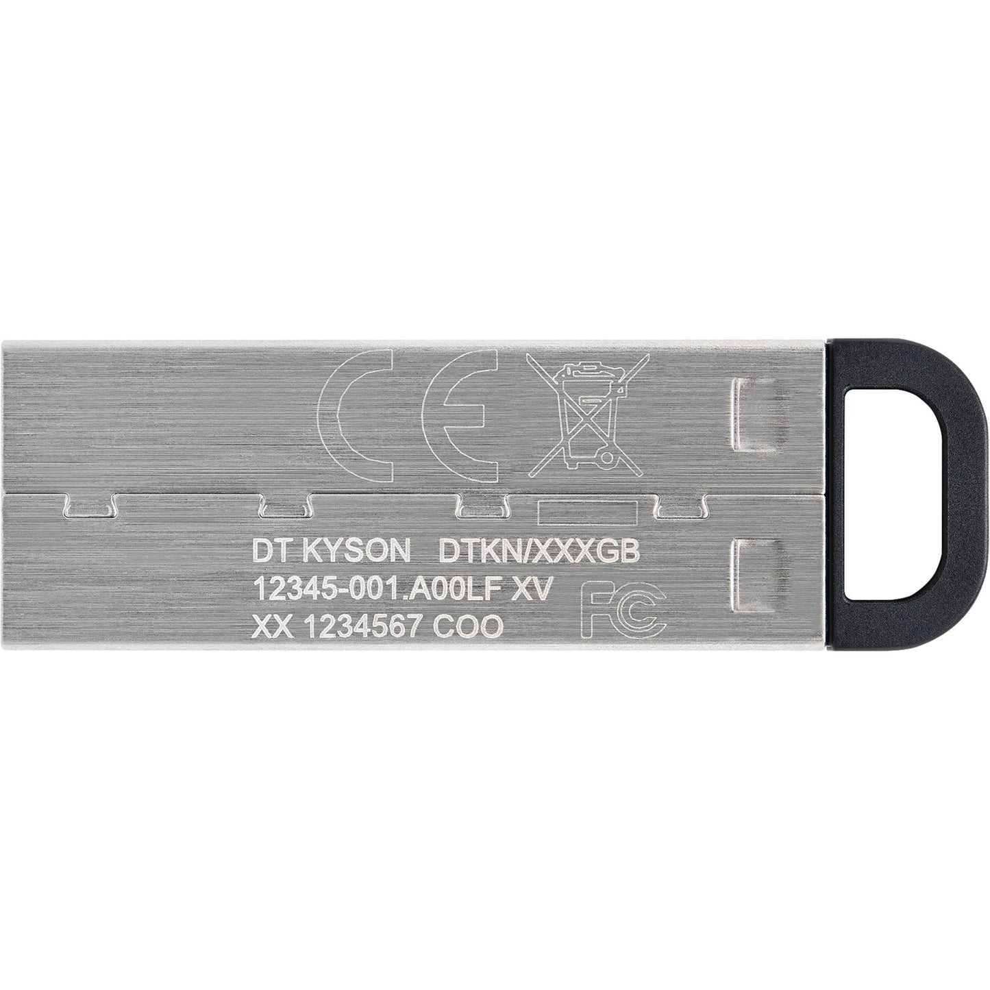 Kingston datatraveler kyson 64 gb usb-stick (zilver, dtkn 64gb)