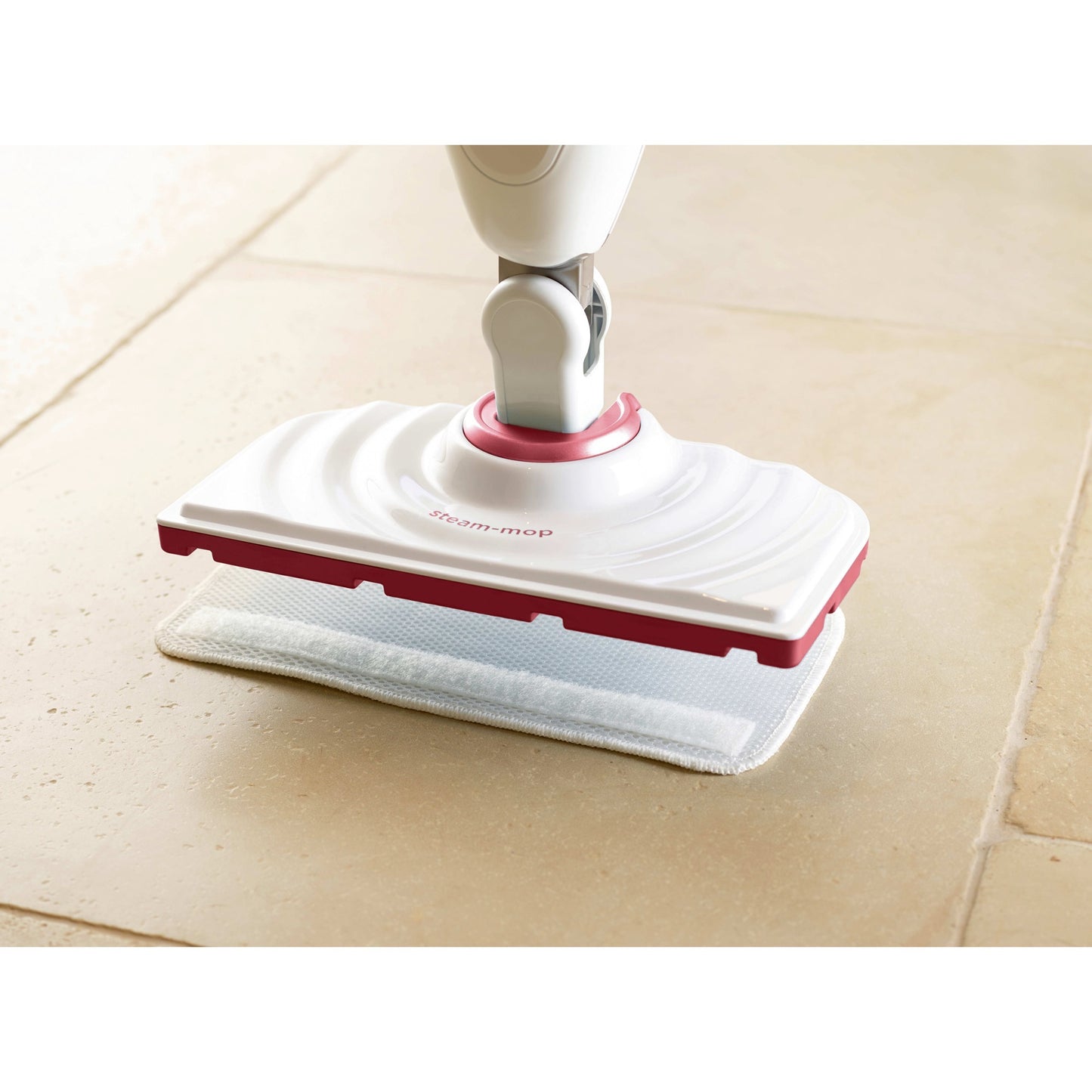 BLACK+DECKER bds1616r 1600w steam-mop met 2 stoomdoeken stoomreiniger (wit rood)