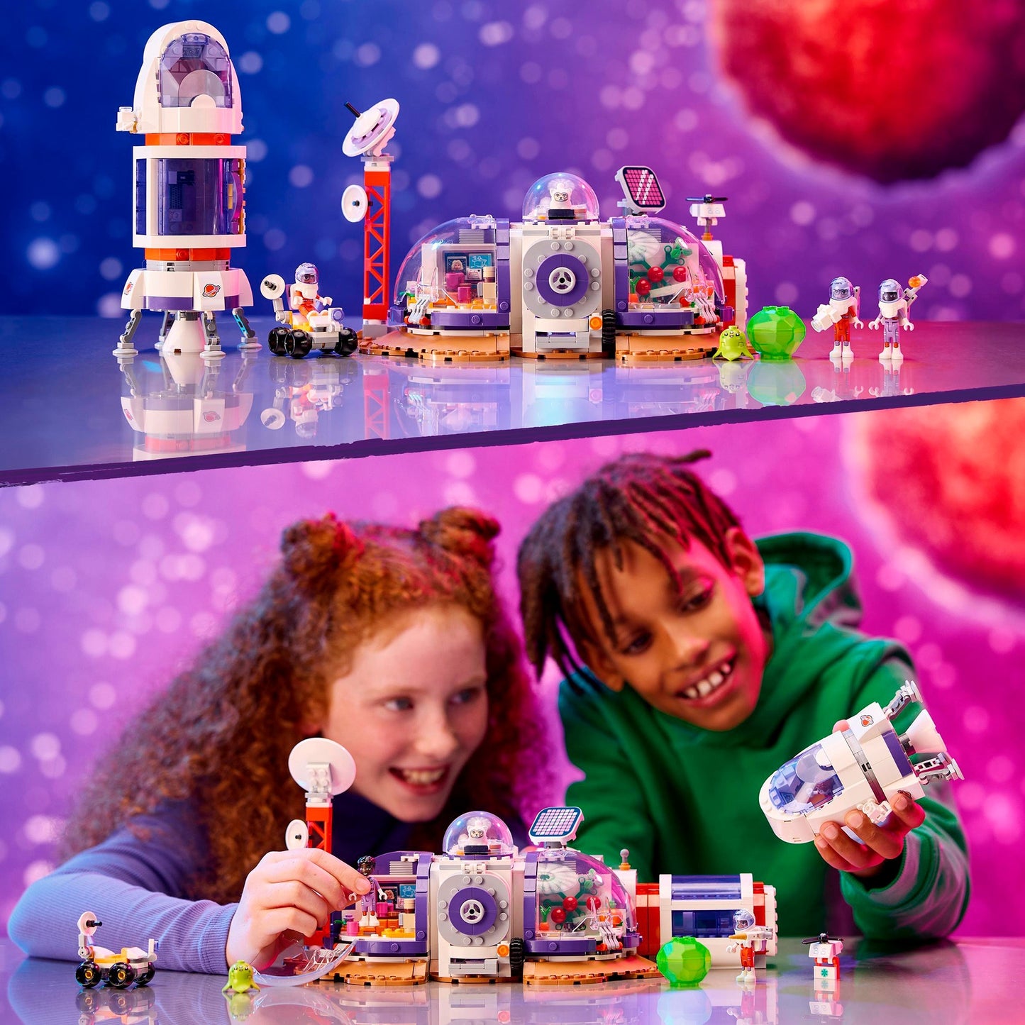 LEGO friends - ruimtebasis op mars en raket constructiespeelgoed (42605)