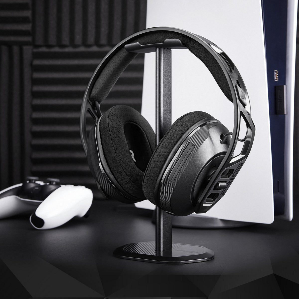 Nacon rig 600 pro hs over-ear gaming headset (zwart, playstation 5, playstation 4, windows, nintendo switch, android, ios)