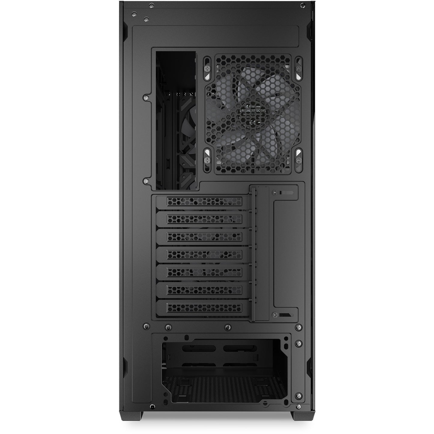 Sharkoon ak3 rgb midi tower behuizing (zwart | 2x usb-a | 1x usb-c | rgb | tempered glass)
