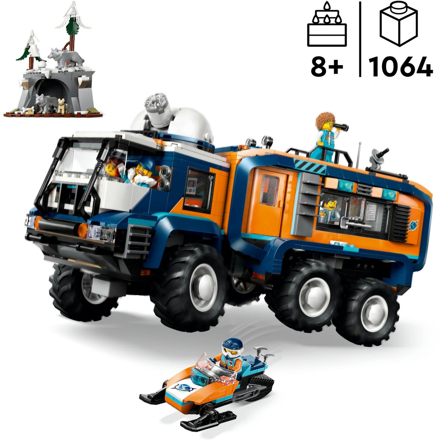 LEGO city 60471 laboratoriumtruck op de noordpool