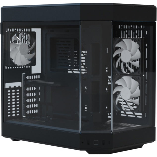 HYTE y60 midi tower behuizing (zwart | 3x usb-a | tempered glass)