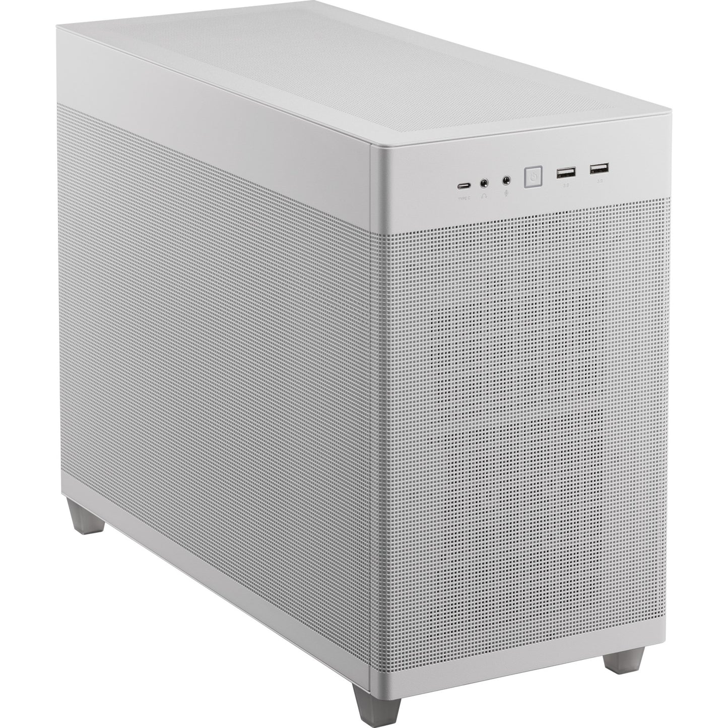 ASUS prime ap201 mini tower behuizing (wit | 2x usb-a | 1x usb-c)