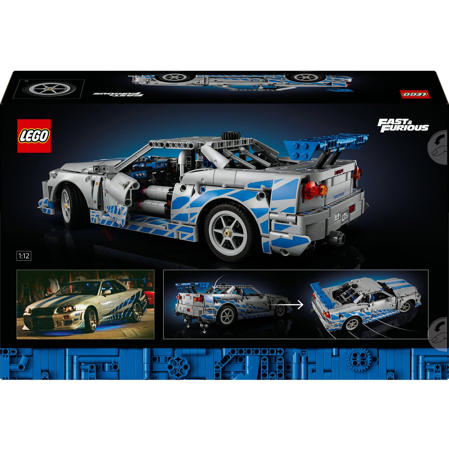 LEGO technic 42210 2 fast 2 furious nissan skyline gt-r (r34) auto