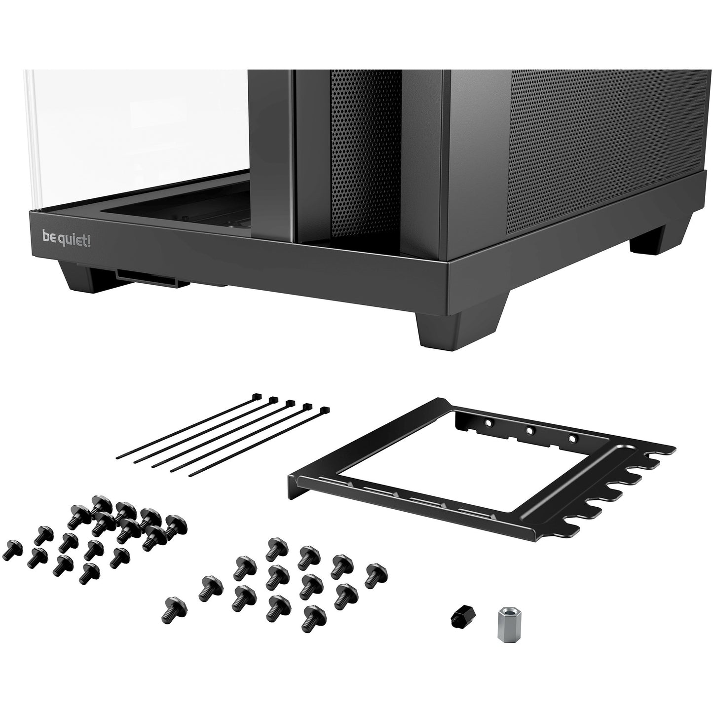 Be Quiet! light base 500 midi tower behuizing (zwart | 2x usb-a | 1x usb-c | rgb | window)