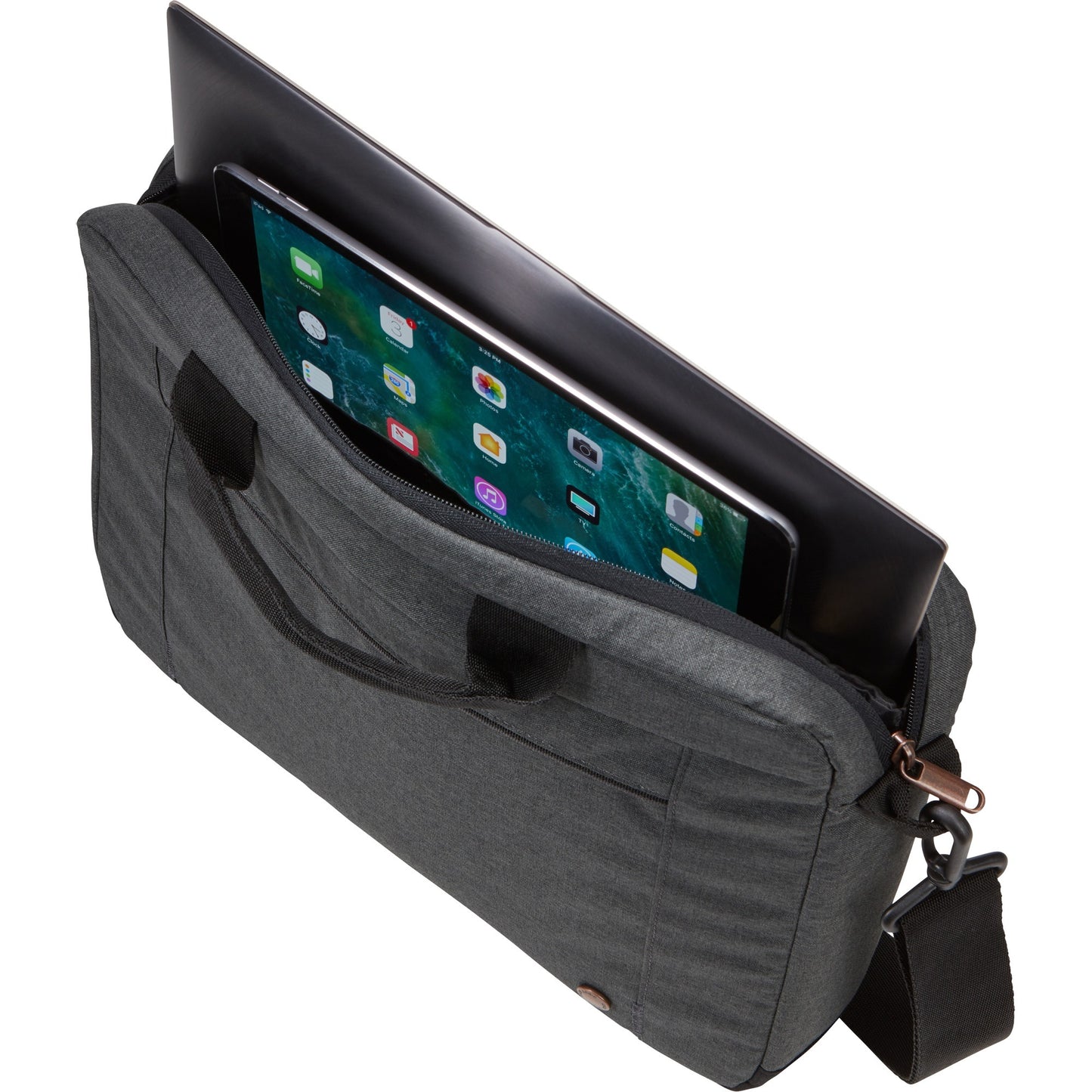 Case Logic era 14 laptop attaché eraa-114-obsidian laptoptas (donkergrijs)
